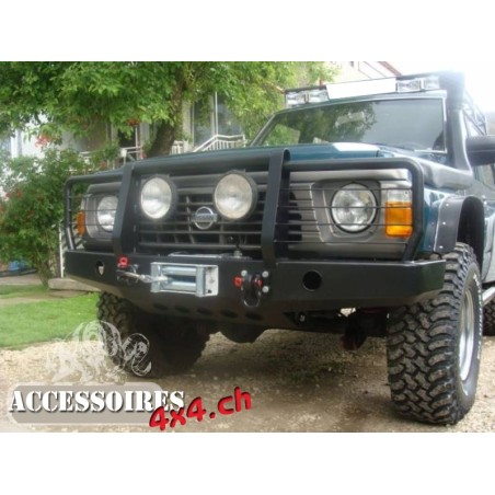 Pare choc- Bullbar - Porte treuil avant F4x4 Nissan Patrol GU4