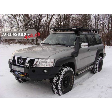 Pare choc- Bullbar - Porte treuil avant F4x4 Nissan Patrol GU4