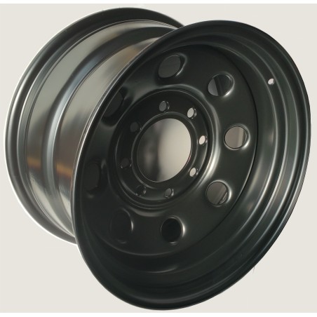 Dim.: 9 x 17 | P.C.D: 8 / 165.1 | Offset: -12 | CB: 130.8 | Model: Soft 8 | Color: matte black