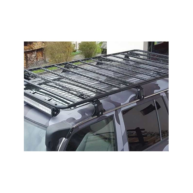 Galerie de toit en acier pour véhicule équipé de gouttière