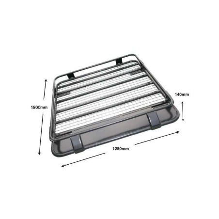 STEEL ROOF RACK 180 delivered without fixing system