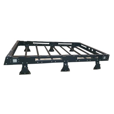 Galerie de toit en acier pour véhicule équipé de gouttière