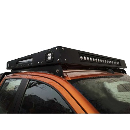STEEL ROOF RACK 135 cm  (assemblee model) - Led included - Pick up Ford Ranger T6-T7
