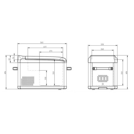 Frigo à compresseur 26 litres 