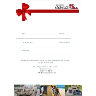 Cheque regalo de Navidad para utilizar en todos los productos