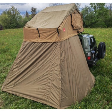 Tipi pour annexe équipée d'une boucle de fermeture éclair