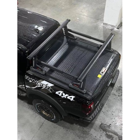 Rack  2 barres en aluminium Swisskings pour rideau de benne pick up