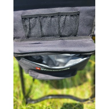 Fauteuil de camping style directeur avec tablette et sac isotherm