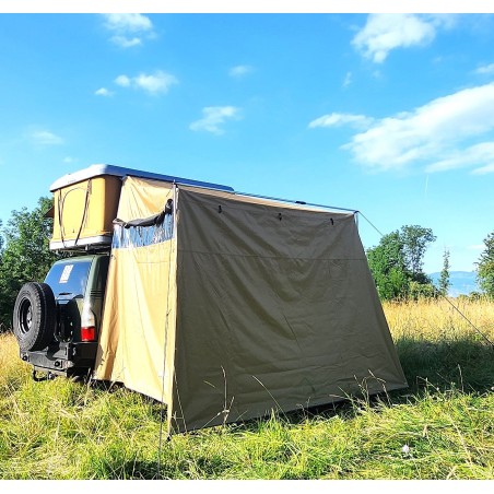 Guscio Duro Tenda da Tetto Tundra 160 x 210 cm CON portello per il tubo