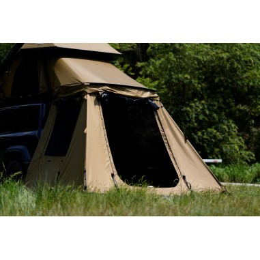 Tenda da tetto in alluminio Taiga 145 x 210 cm (modello 2024) in verde kaki