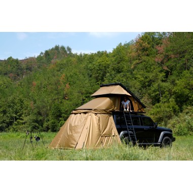 Carpa de techo aluminium Taiga 145 x 210 cm (modelo 2024) en verde caqui