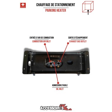 Chauffage de stationnement diesel Tout-en-Un portable 12-24 -220 V  camion auto