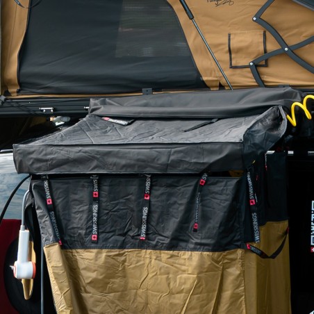 Duschzelt für Dachträger oder Gepäckträger - Swisskings 90 cm - mit Regenhaube