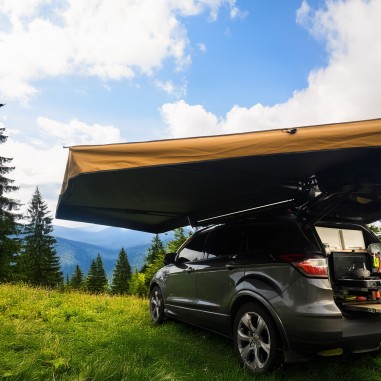 Tenda da doccia per barre o portapacchi - Swisskings 90 cm - con copertura antipioggia