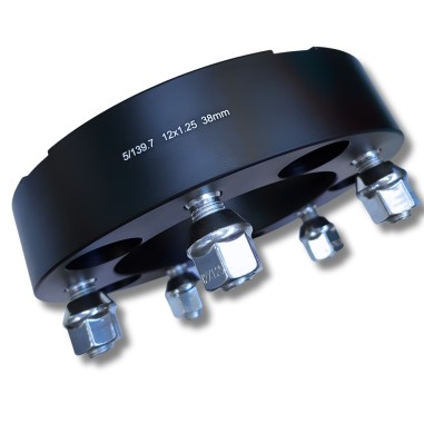 5 x 139.7 Elargisseur aluminium 38 mm ( 5 x 5.5" Ecrous 12 x 1.25)