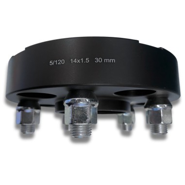 5 x 120 Elargisseur aluminium 30 mm ( 5 x 4.72" Ecrous 14 x 1.5)