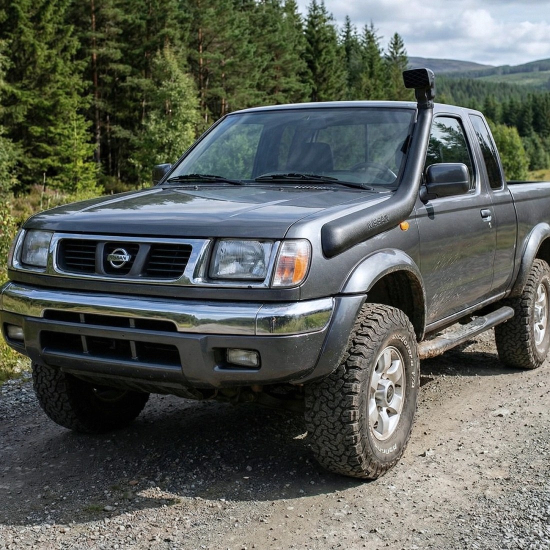 Air Ram Snorkel Head Kit Compatible With Nissan Navara D22 & Terrano 2 - LLDPE Plastic