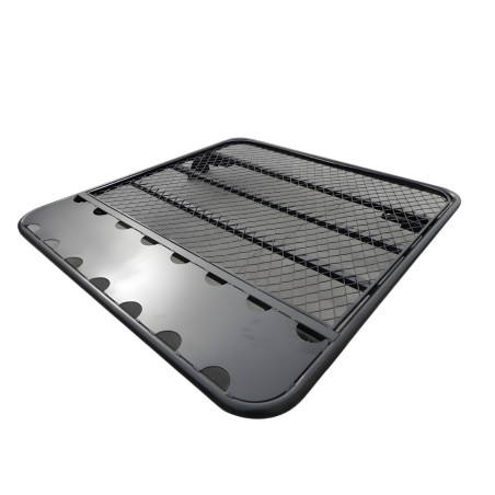 RACK ACERO TECHO PISO 135 cm suministrado con 4 soportes de fijación