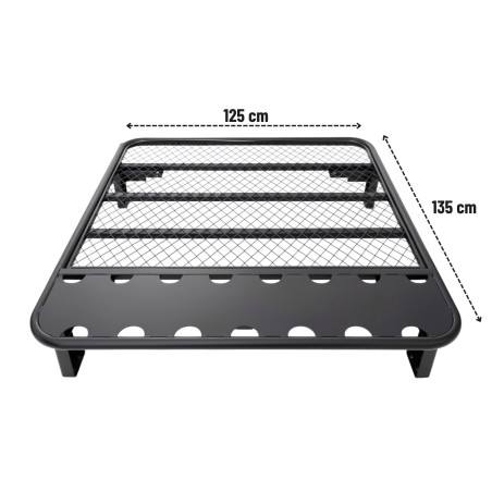 ACCIAIO PORTAPACCHI PIATTO 135 cm Fornito con 4 staffe di fissaggio