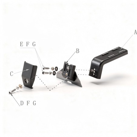 Galerie de toit en acier 180 cm pour tente de toit – Compatible 4x4 et utilitaires