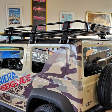 Portapacchi in acciaio 180 cm con bordo per 4x4 e veicoli commerciali