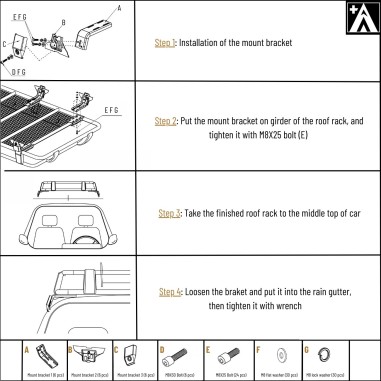 180 cm steel roof rack with edge for 4x4s and utility vehicles