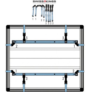 Adaptation kit for new tarp for older models (before 2025)