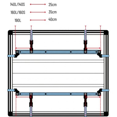 Adaptation kit for new tarp for older models (before 2025)