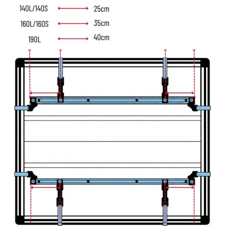 Adaptation kit for new tarp for older models (before 2025)
