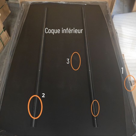 Tente de toit en aluminium Taiga épaisseur 13 cm - 145 x 210 cm (1)