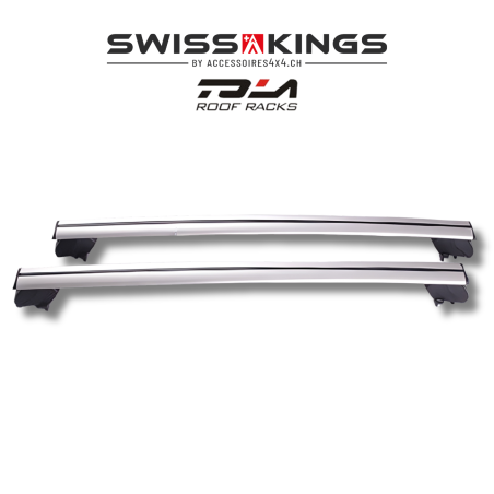 Barre portatutto universali per vetture con railing integrato