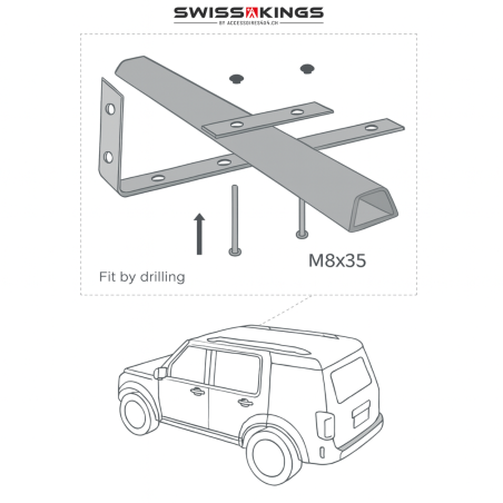Toldo Swisskings para coches 2 x 2.5 m
