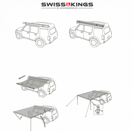 Tendalino Swisskings 1.4 m x 2 m
