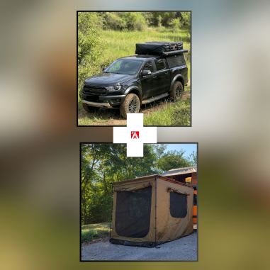 Offre combo : Auvent + tente sur auvent 2.5 X 2.5 M