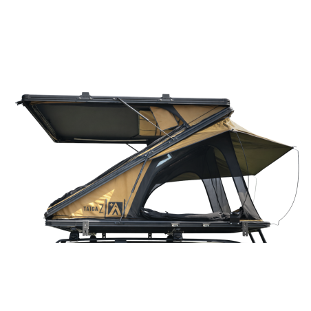 Hard shell roof tent for 2 people – Swisskings Taiga Series Z with unique panoramic terrace