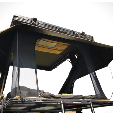 Hard shell roof tent for 2 people – Swisskings Taiga Series Z with unique panoramic terrace