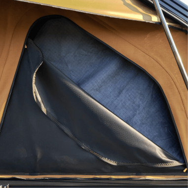 Tenda da tetto rigida per 2 persone – Swisskings Taiga Serie Pro con terrazza e vista a 180°