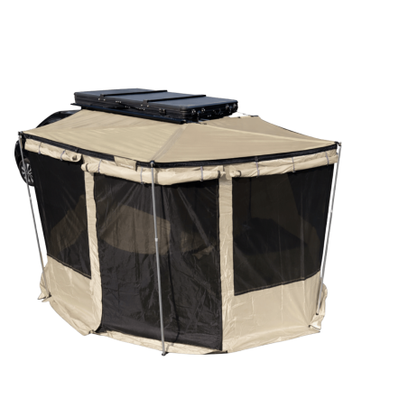 Tente sur auvent 270° Carbone (version gauche)