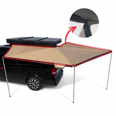Tenda per tendalino 270° Carbone (versione sinistra)