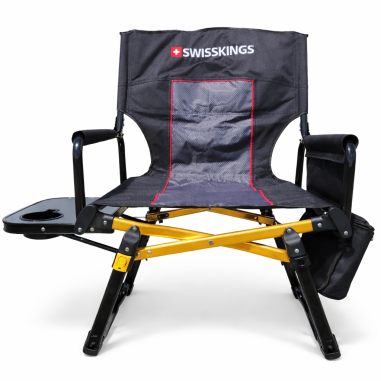 Silla de director para camping con mesa lateral y bolsa isotérmica de almacenamiento