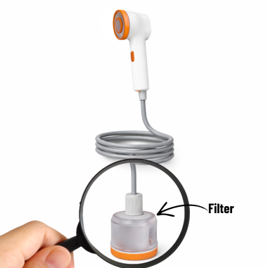 Douche de camping portable avec réservoir d’eau - kit douche autonome pour vanlife, bivouac et randonnée