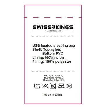 copy of copy of Sac de couchage chauffant Swisskings - 2 places - 135