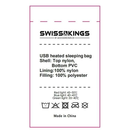 copy of copy of Sac de couchage chauffant Swisskings - 2 places - 135