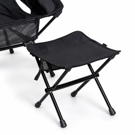 Silla baja plegable + Reposapiés plegable