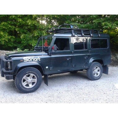 Galerie de toit en acier pour véhicule équipé de gouttière