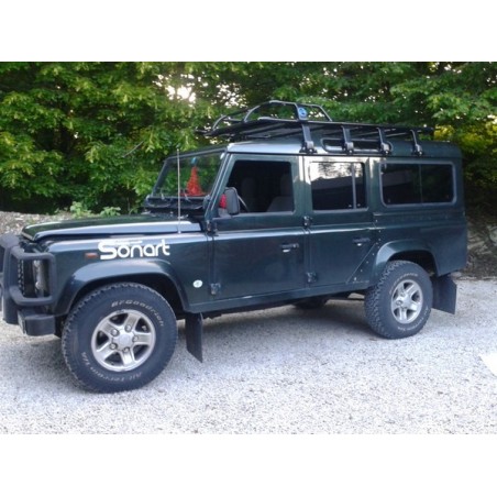 Galerie de toit en acier pour véhicule équipé de gouttière